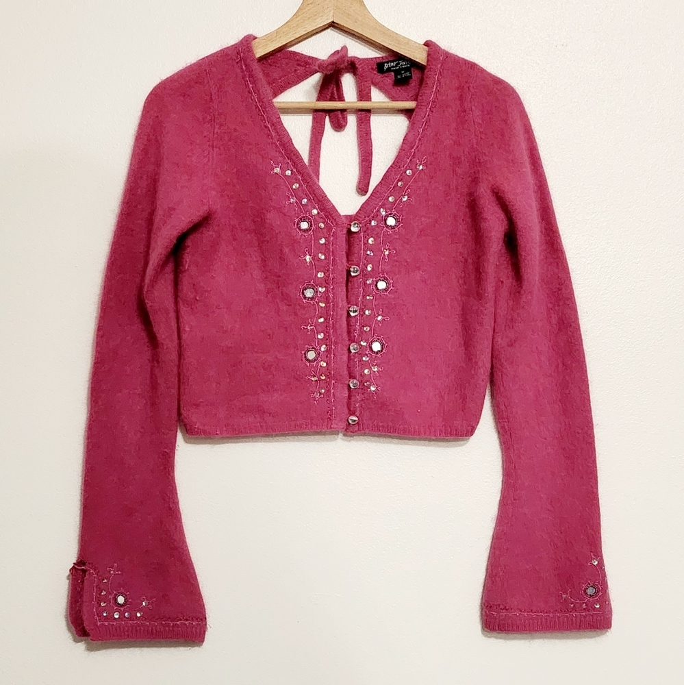 Vintage Y2K Betsey Johnson Crop Cardigan